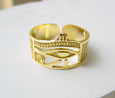 Gold eye of horus ring