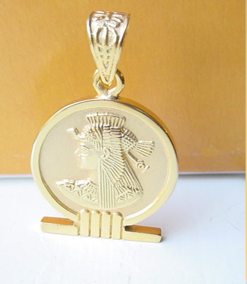 Egyptian Gold Cartouche Pendant