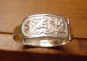 Silver Egyptian Cleopatra Ring Cartouche