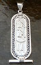 Egyptian Silver Cartouche